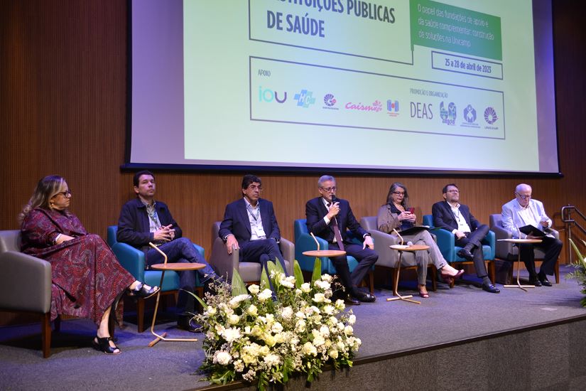 Elaine Ataíde, João Renato Bennini Júnior, Cláudio Coy, Antonio José Meirelles, Maria Luiza Moretti, Agrício Crespo e Oswaldo Grassiotto na abertura do webinário. Foto: Karen Moraes/ARPI