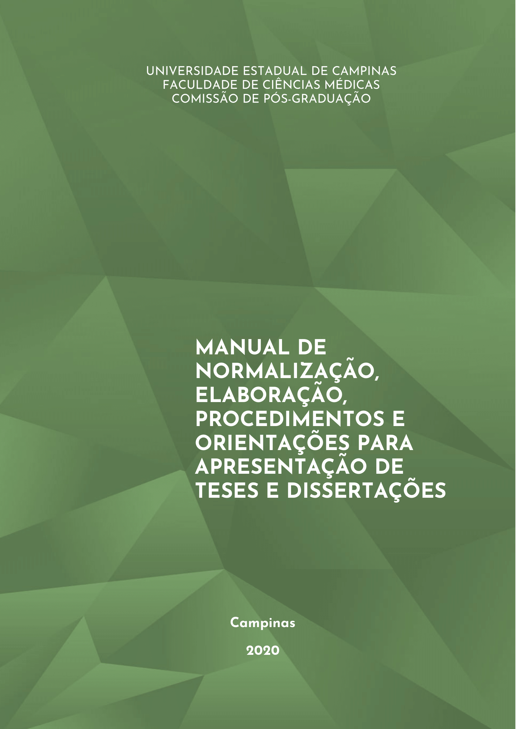 Manual De Dissertacoes E Teses Faculdade De Ciencias Medicas