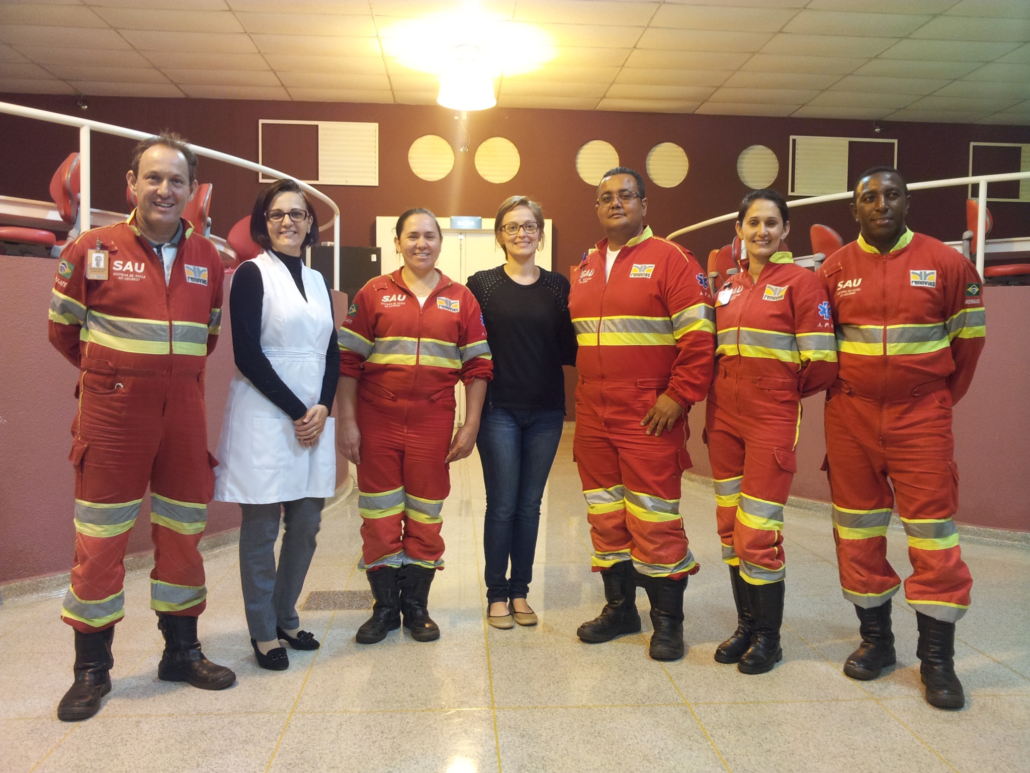 O treinamento contou com a participação da equipe de enfermeiros da Renovias/Foto: Divulgação FEnf