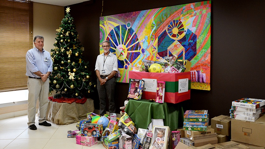 Natal na FCM teve doação de brinquedos, feira de talentos e concurso de decoração natalina/Foto: Divulgação FCM