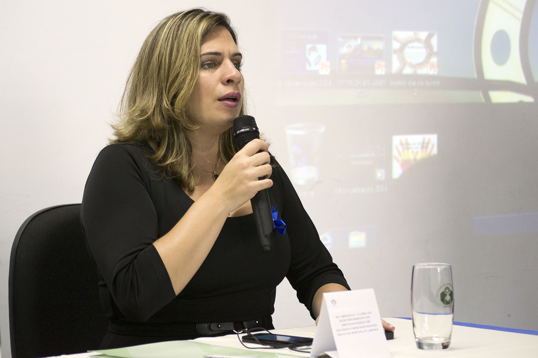 Emmanuelle Leão, Secretária Municipal dos Direitos da Pessoa com Deficiência e Mobilidade Reduzida da Prefeitura Municipal de Campinas. Foto: Marcelo Oliveira. CADCC-FCM/Unicamp