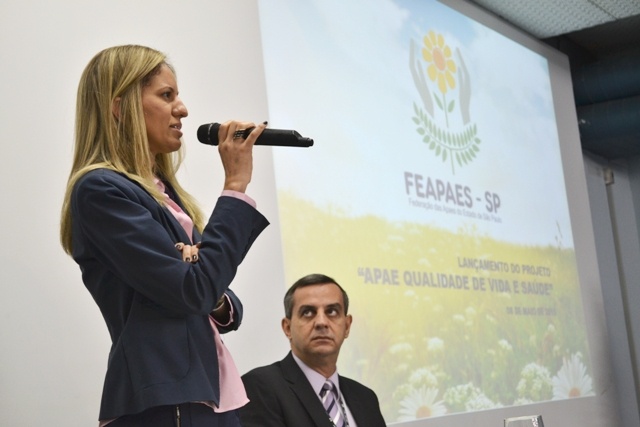 Cristiany de Castro, presidente da FEAPAES-SP. Foto: Camila Delmondes. ARPI-FCM/Unicamp