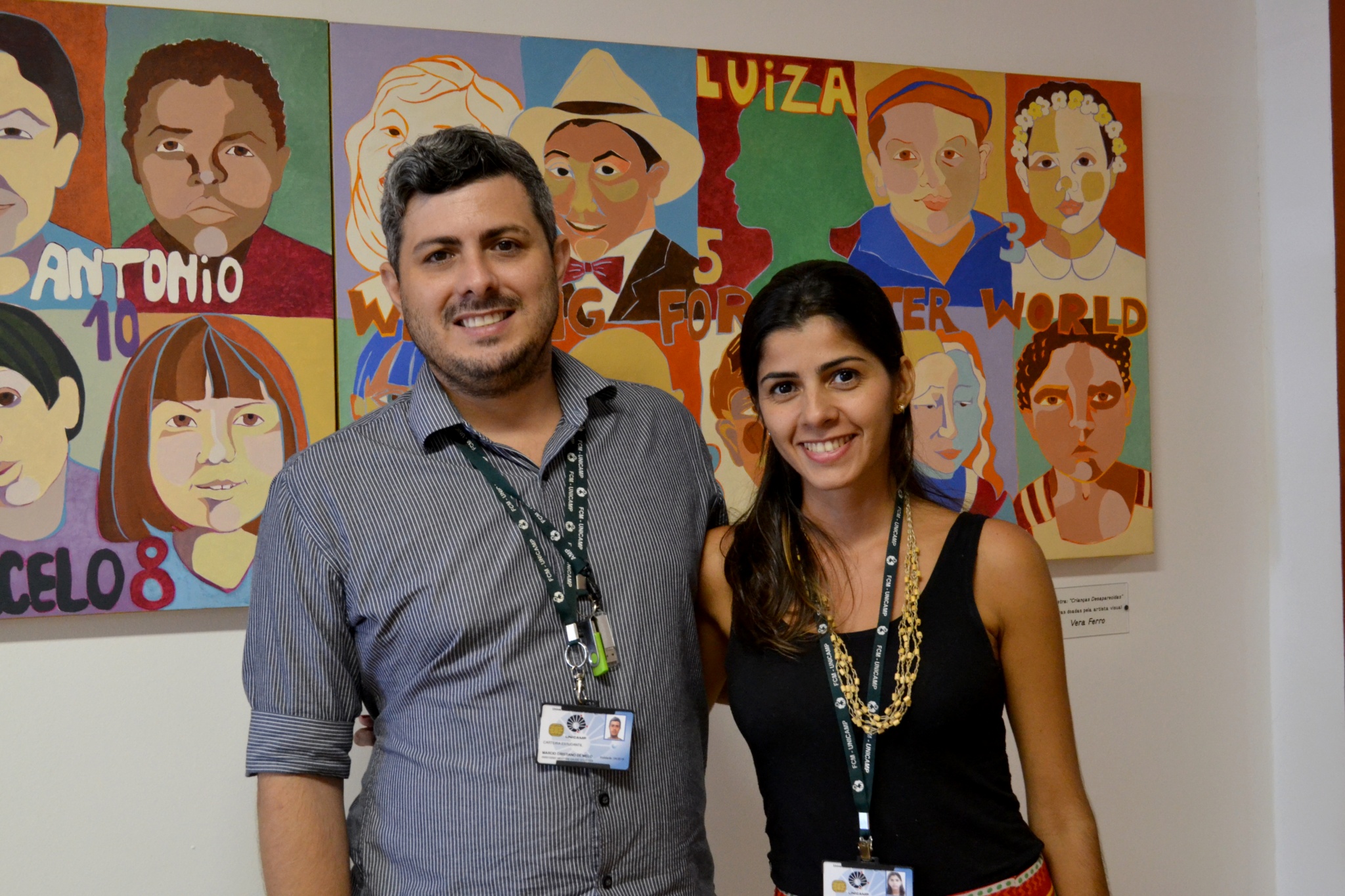 Márcio Cristiano de Melo e Núbia Viana Garcia, respectivamente, representantes discentes da CPG e Departamento de Saúde Coletiva/Foto: Camila Delmondes