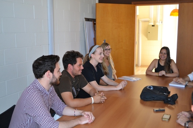 Fraser, Philipe, Lisa, Estefania e Yelitza. Foto: Edimilson Montalti. ARPI-FCM/Unicamp