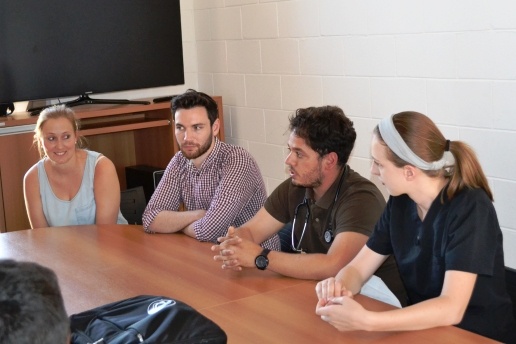 Cristina, Fraser, Philipe e Lisa. Foto: Edimilson Montalti. ARPI-FCM/Unicamp