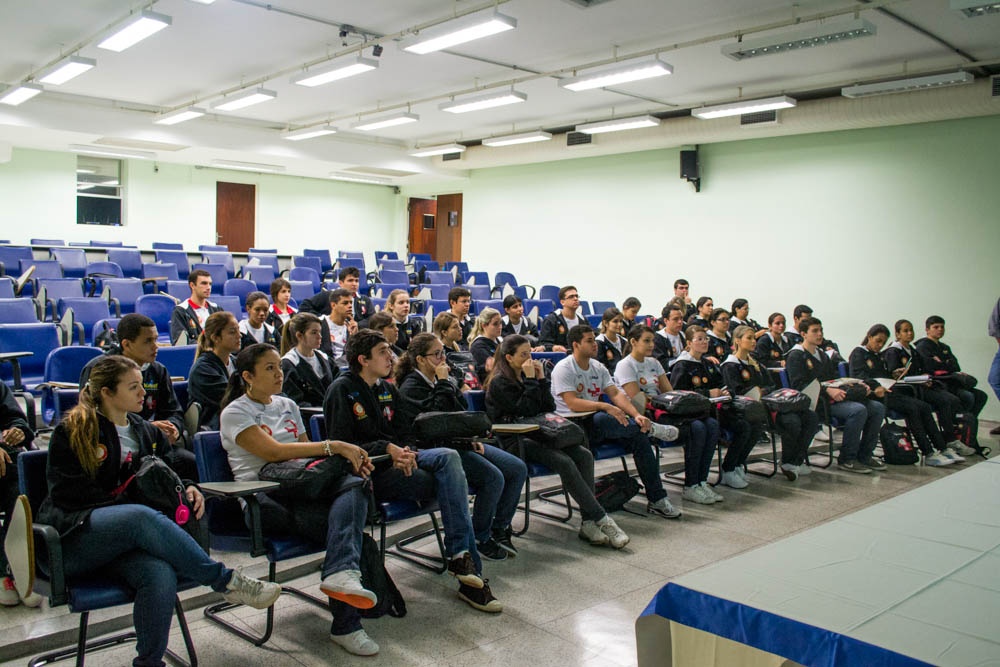 Alunos no anfiteatro 1 da FCM. Foto: Marcelo Oliveira. CADCC-FCM/Unicamp