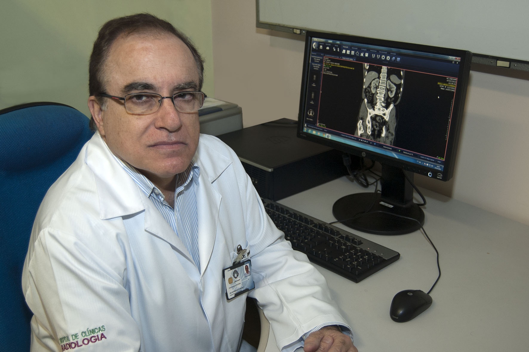 O professor Nelson Marcio Gomes Caserta é nomeado representante da Sociedade Européia de Radiologia Gastrointestinal e Abdominal, no Brasil/Foto: Mario Moreira