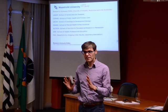 Mark Joannes Geardus Govers, da Universidade de Maastricht, Holanda. Foto: Marcelo Oliveira. CADCC-FCM/Unicamp