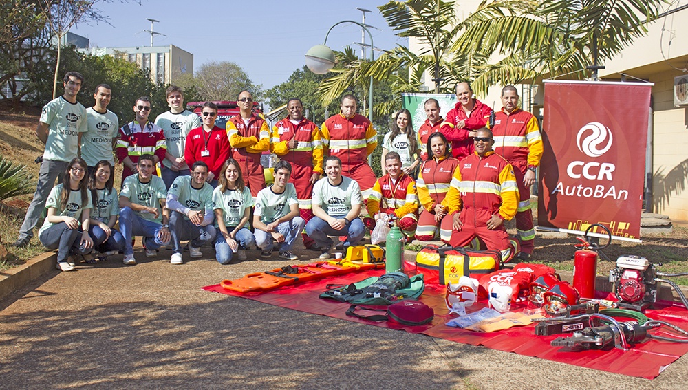 Liga do Trauma e CCR AutoBAn no Dia de Reanimação Cardiorrespiratória. Foto: Rafael Marques. CADCC-FCM/Unicamp