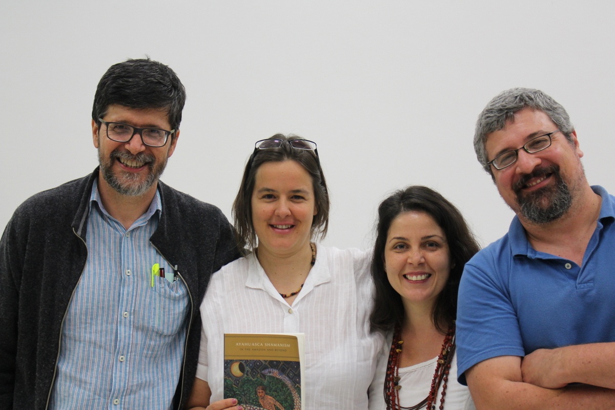 Paulo Dalgalarrondo, Beatriz Labete, Tatiele Rui e Luis Fernando Tófoli. Foto: Marcelo Rosa. CADCC-FCM/Unicamp