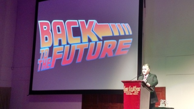 Gustavo P. Fraga faz a palestra de abertura &quot;Back to the Future&quot; durante a abertura do XXVIII Congresso Panamericano do Trauma. Foto: Divulgação.
