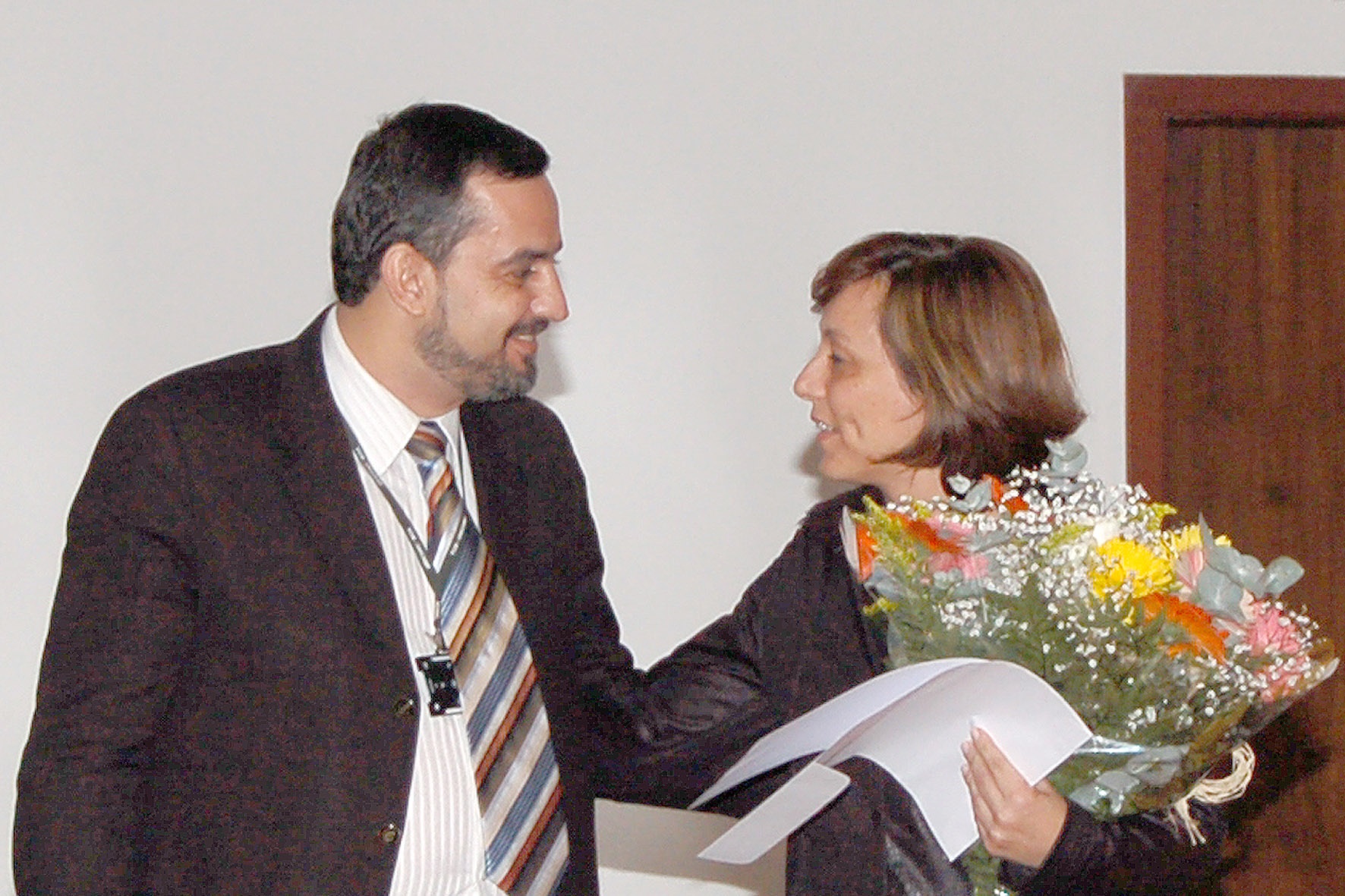 Gil Guerra J., diretor associado da FCM e Eliana Amaral.