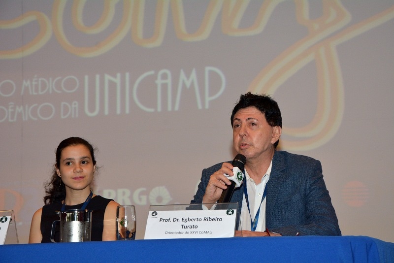 Fernanda e Egberto Turato. Foto: Mercedes Santos - FCM/Unicamp