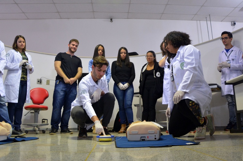 Primeira turma realiza atividade no dia 5 de junho de 2018, nas arenas da faculdade. Foto: Mario Moreira
