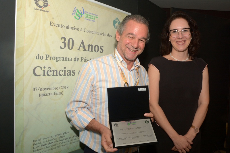 Homenagem a ex-coordenadores do PPGCC: Joaquim Murray Bustorff Silva (2007-2009, 2009-2011)/Foto: Mercedes Santos