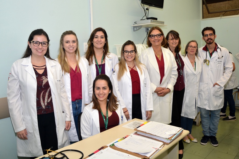 Ações aconteceram na rampa de acesso do HC da Unicamp e ambulatório de pediatria. Foto: Mario Moreira - FCM/Unicamp