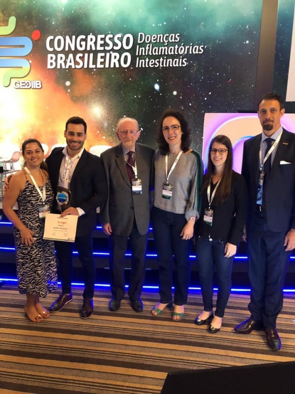 É da FCM o prêmio de melhor trabalho científico do 2º Congresso Brasileiro de Doenças Inflamatórias Intestinais/Foto: divulgação